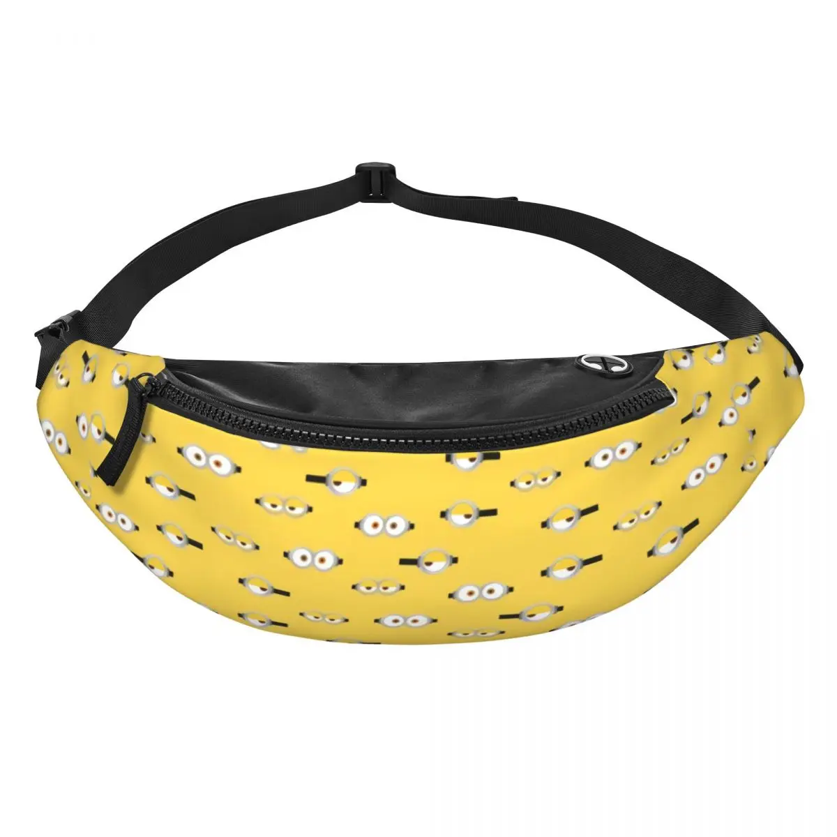 Personalizado minions mangá fanny pacote para homens mulheres moda dos desenhos animados minion crossbody cintura saco viajando telefone bolsa de dinheiro