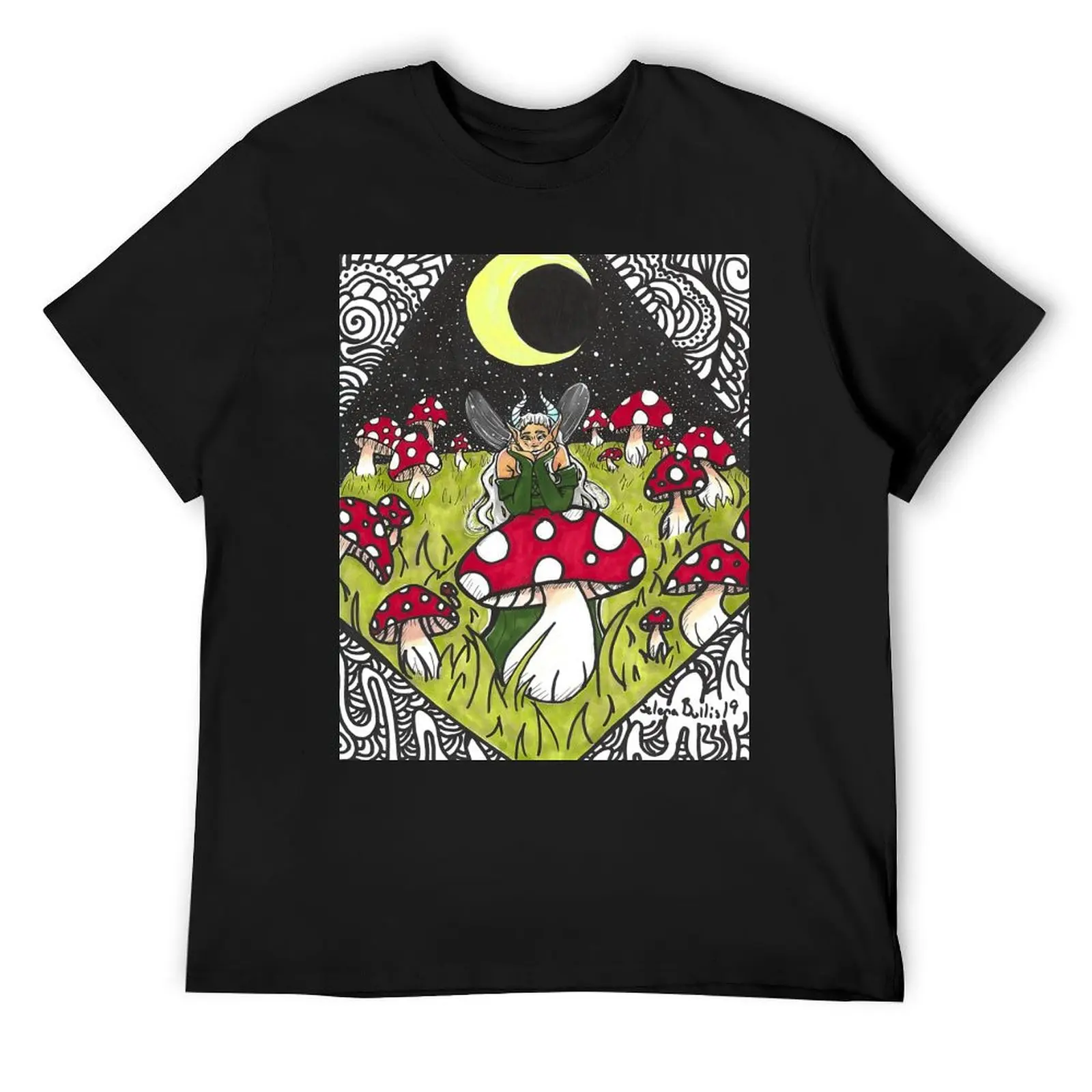 Mysterious Faerie T-Shirt essential t shirt tops vintage clothes anime mens cotton t shirts