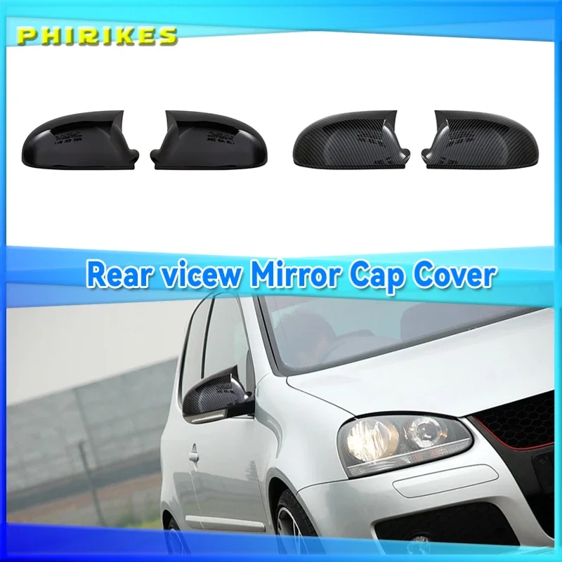 

Bat Side Mirror Cover for Golf 5 VW 2003-2009 GTI R32 Car Accessories Shiny Piano Black Tuning Auto Sport Bat Design TSI TDI FSI