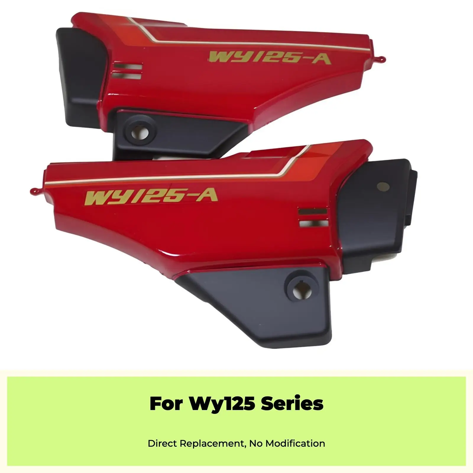 Heavy Duty ABS Motorcycle Side Cover Battery Protector Right Panel for WY125 a C F Design S Replacement