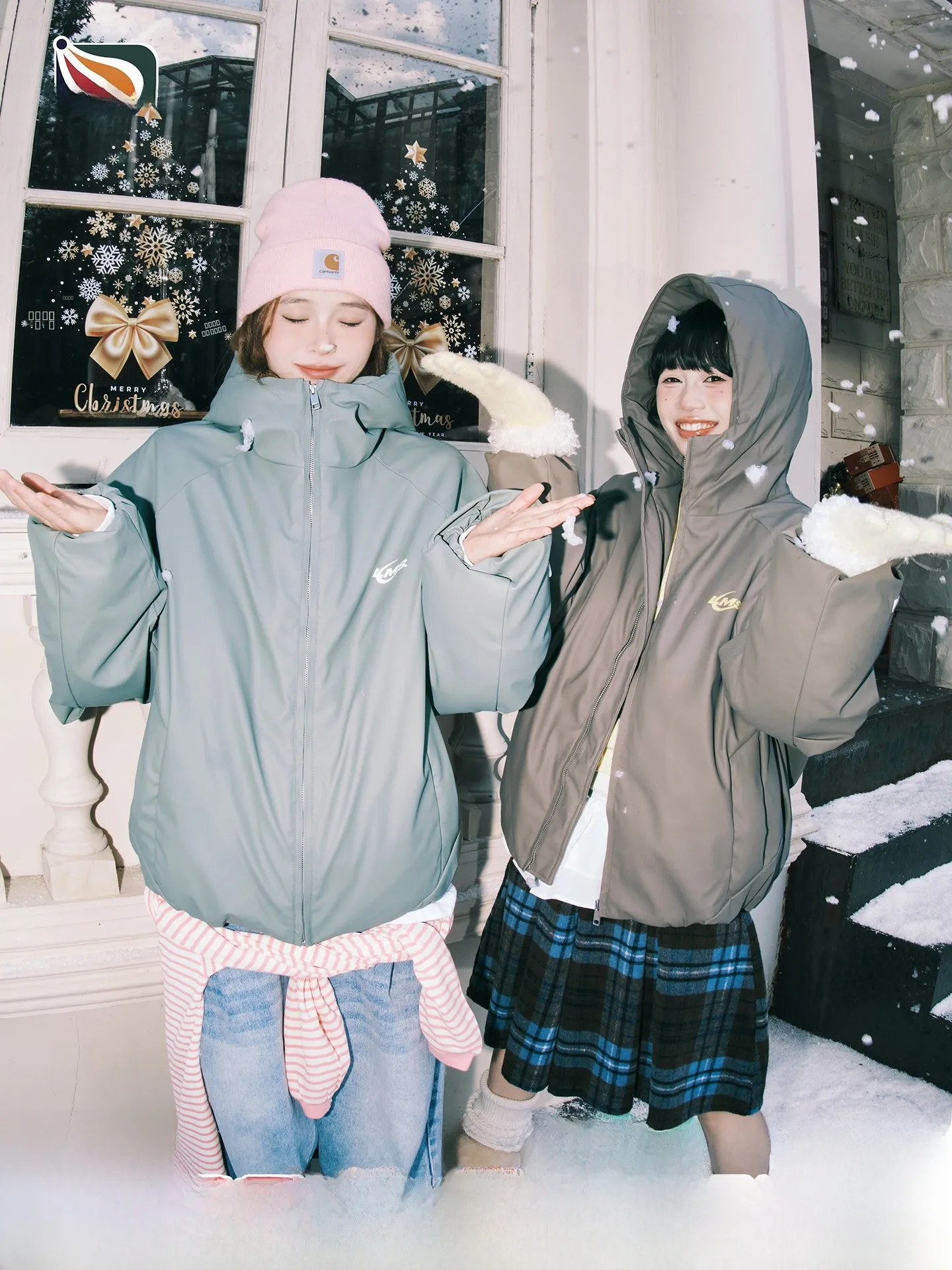 

Lemanism American Trendy Letter PU Leather Hooded Cotton Jaet Men's Winter Couple Sle New Top Women's Casual Faion Coat