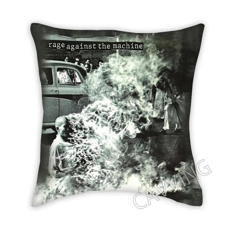 Rage Against The Machine 3D Print  Polyester Decorative Pillowcases Throw Pillow Cover Square Zipper Cases Fans Gifts Home Decor