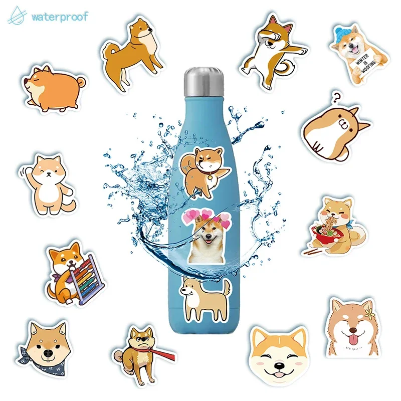 10/30/50PCS Kawaii Anime Sticker Dog Aesthetic PVC Stationery Children\'s Sketchbook Diary Decoration Scrapbook Supplies for Kids