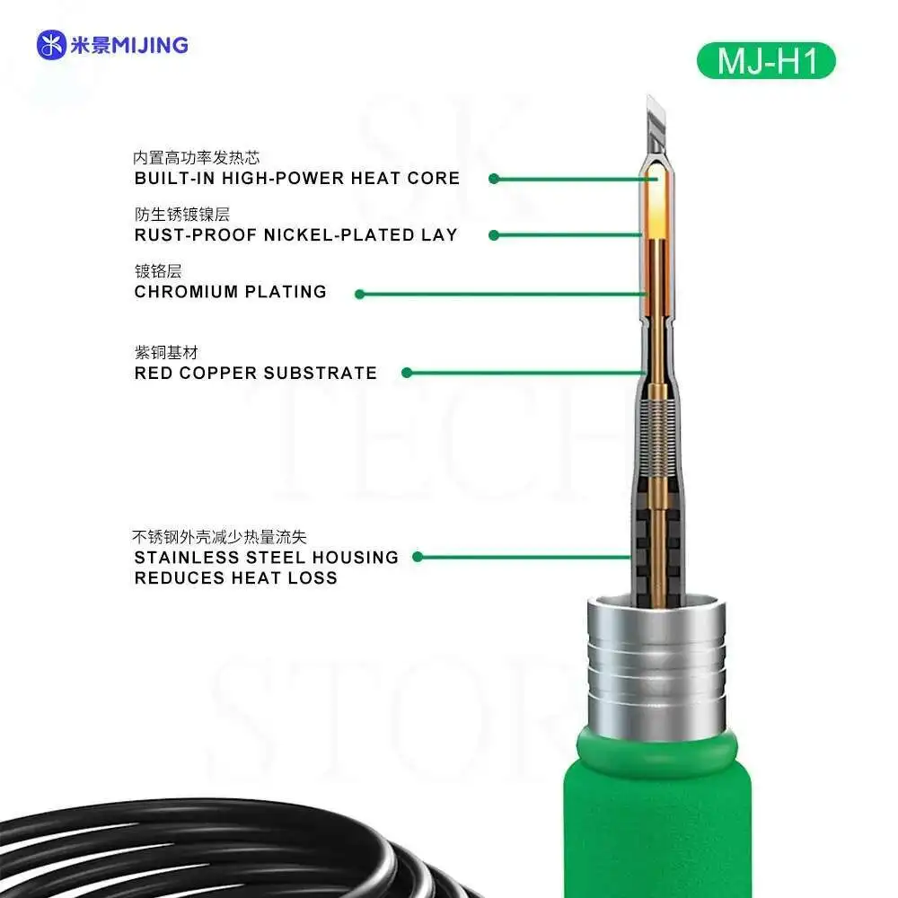 Mijing MJ-H1 Soldering Station Compatible Original Soldering Iron Tip 210 Handle Control Temperature Welding Rework Station
