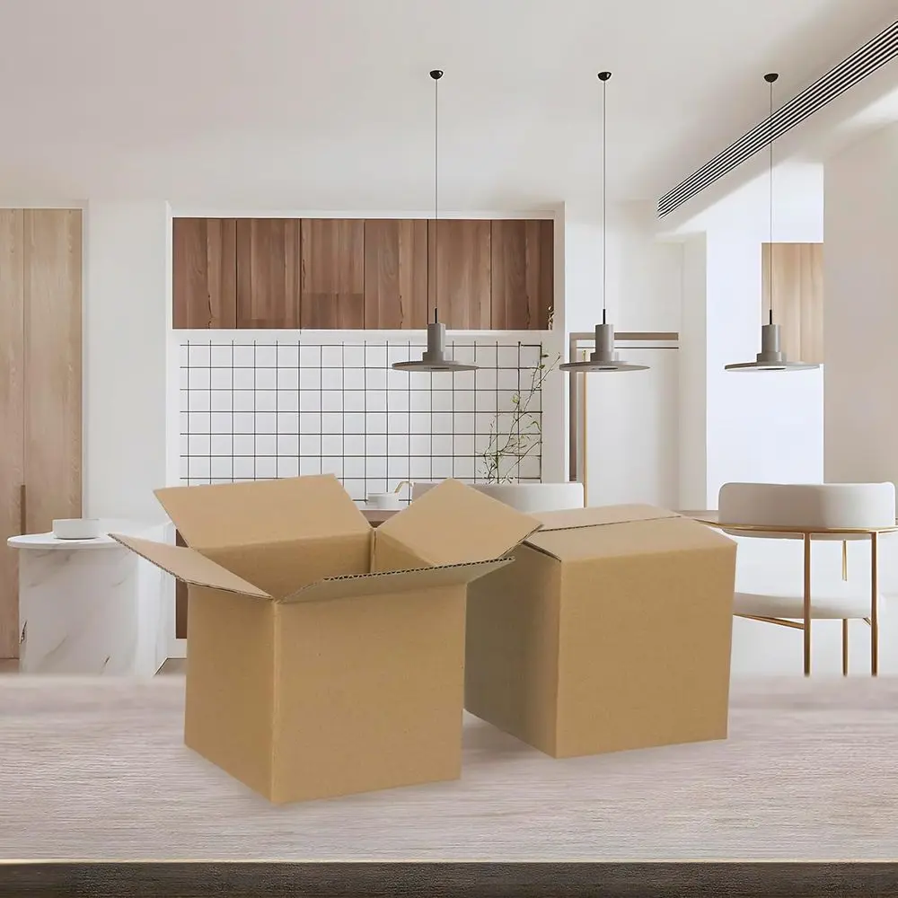 100 Pack 5x5x5 Inch Small Cardboard Shipping Boxes, Corrugated for Mailing and Packing, Brown