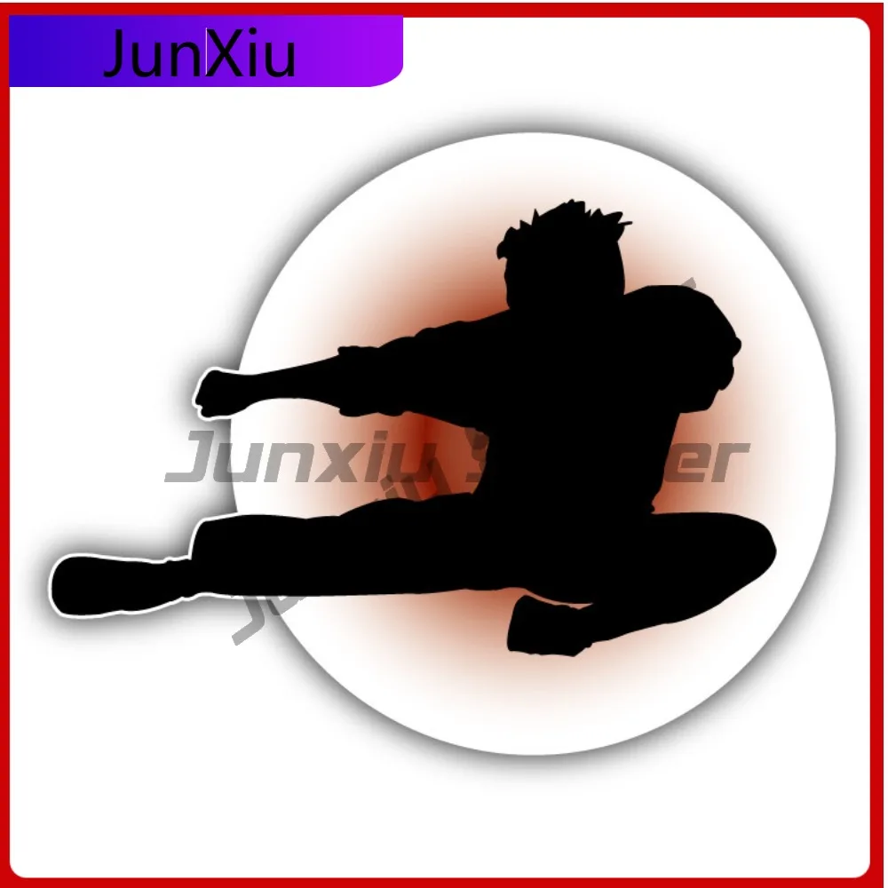

Karate Man Flying New Top Quality Fade Resistant Aesthetic Car Decal Sticker Waterproof Vinyl Laptop Window Bumper Auto Exterior