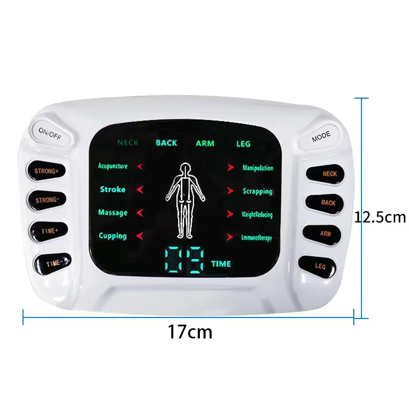 Electrical Muscle Stimulator English Button Therapy Massage TENS Electronic Massager  Physiotherapy TENS Machine