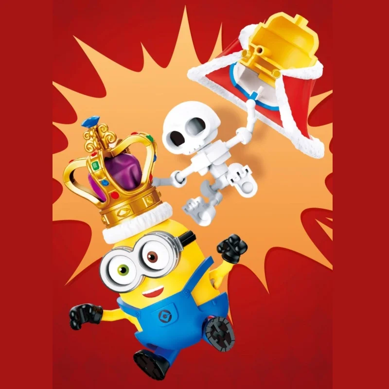 Blokees Minions Series Building Blocks Cuteness Celebration Assembly Model King Bob Ornaments Maid Phil Kinght Gave Toys Gifts