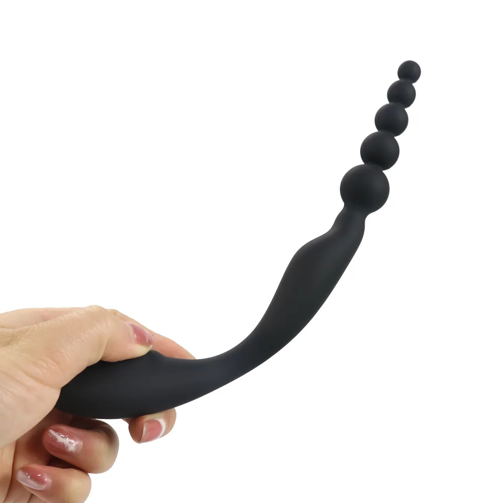 

Long Silicone Butt Plug Anal Beads Ball Sex Toy for Universal At Both Ends Couples Anus Masturbator Prostate Massager Erotic