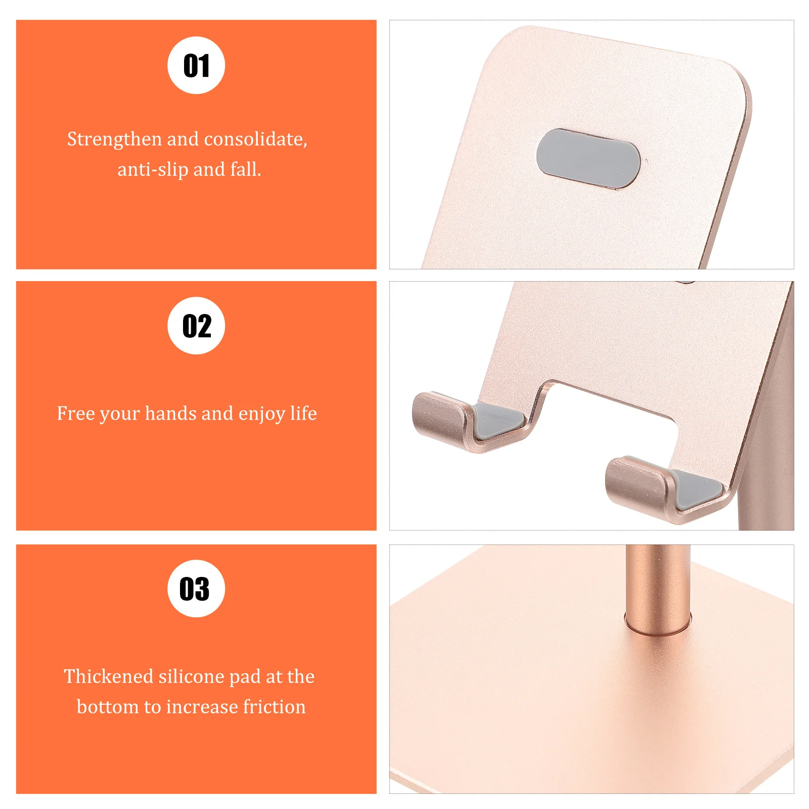 

Phone Holder Stand Adjustable Tablet Support For Mobile Phone Holder Tablet Desktop Support Angle-Adjustable Bracket Rack Mount