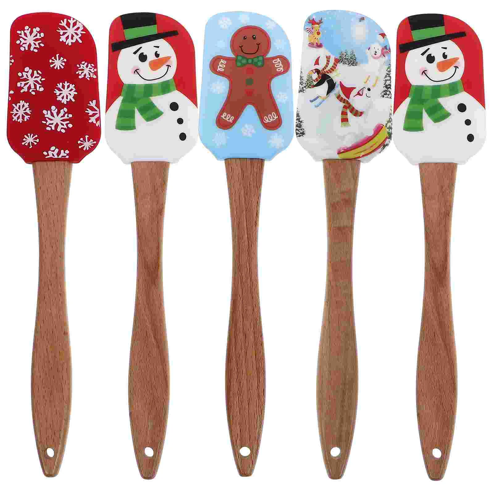 

5 Pcs Baking Supplies Silicone Cream Spatula Spatulas Heat Resistant Household Tool Daily Convenient Brush Home Accessory