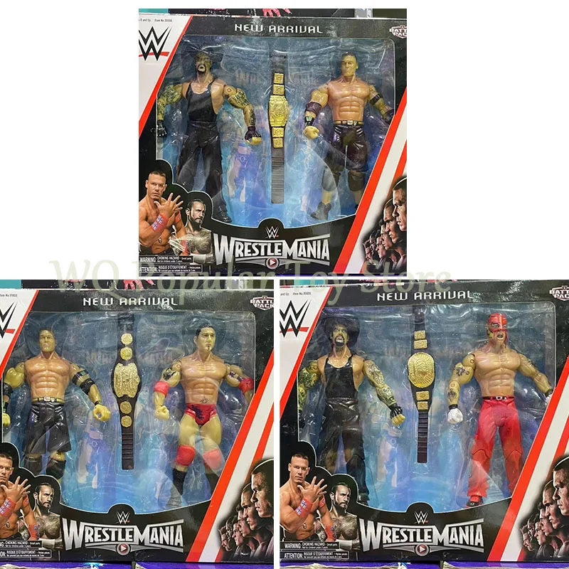 Original WWE WrestleMania Wrestler Rey Mysterio Action Figures John Cena The Undertaker Figures Pvc Statue Model Boys Gifts