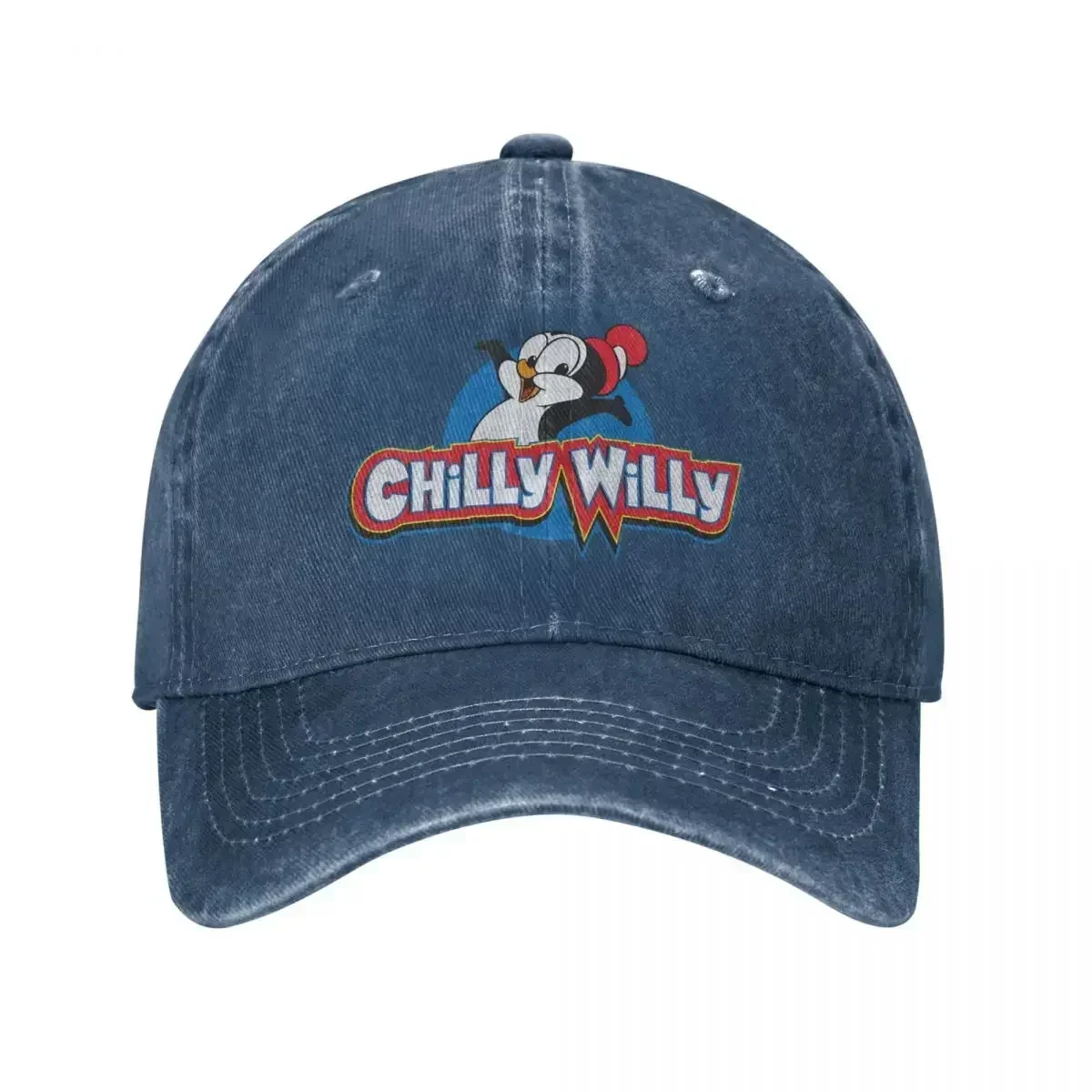 Bonés de beisebol clássicos com logotipo Chilly Willy para homens e mulheres, chapéu de algodão angustiado, boné de verão ao ar livre