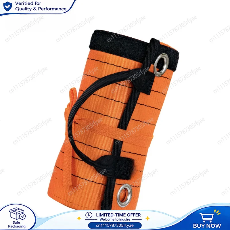 High Altitude Rope Protector Cable Sleeve Anti Wear Pad Magic Tape Safety Rope Guard Outdoor Climbing Rope Protection Cover