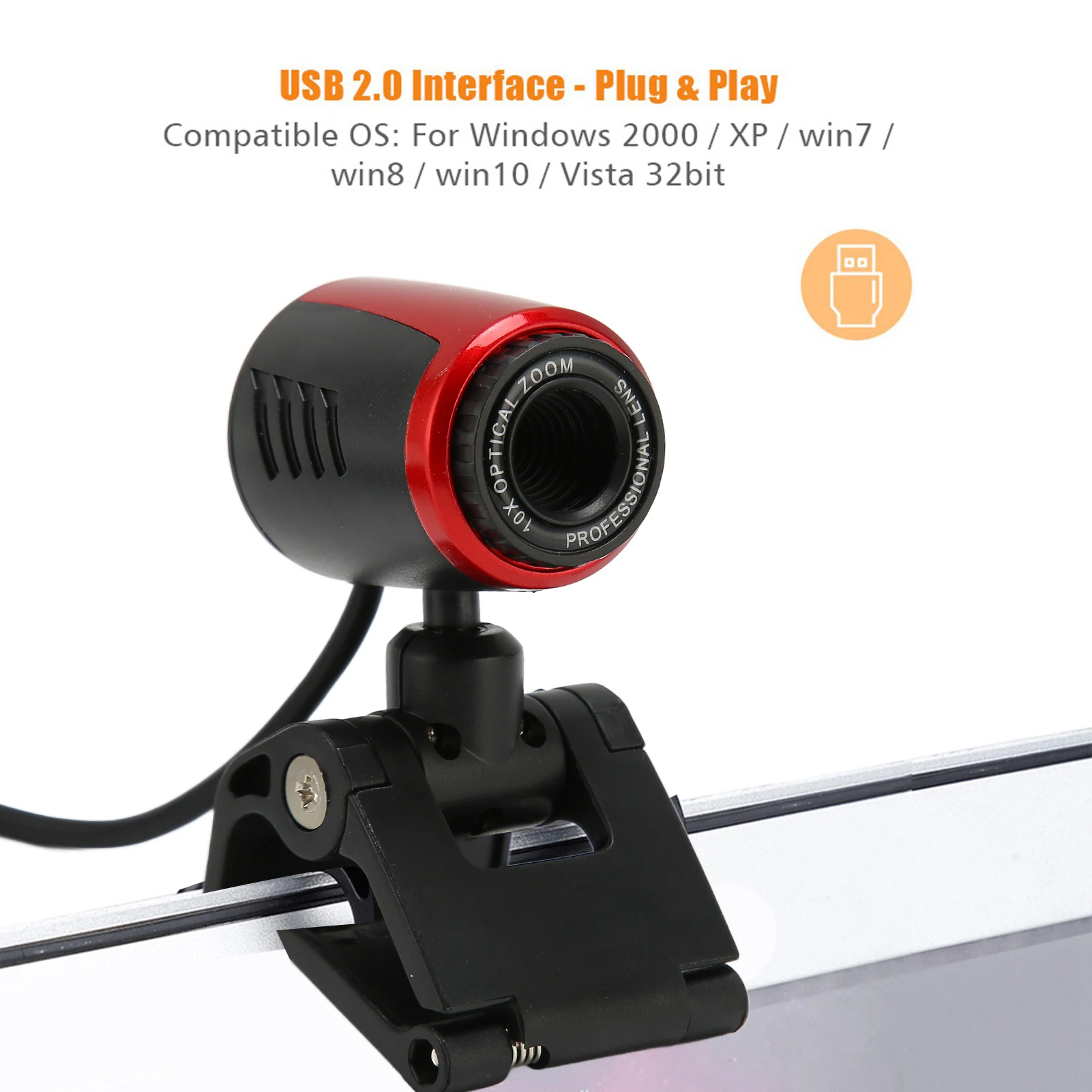 데스크탑 카메라 USB2.0 마이크 HD 웹캠 웹 카메라 캠 360도 컴퓨터 PC 노트북용 Skype/MSN 웹 카메라 USB 카메라