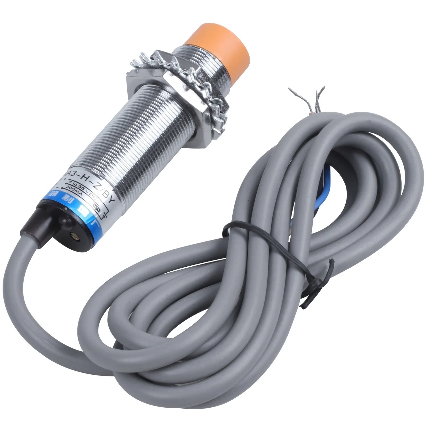 

ELECT-DC 6-36V PNP NO 3-Wire 4Mm Cylindrical Inductive Proximity Sensor Approach Switch LJ12A3-4-Z/BY & LJC18A3-H-Z/BY 1-10Mm Ca