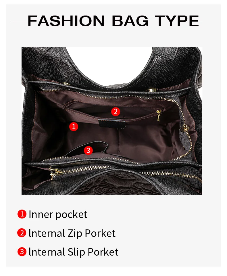 2026 Damen-Modehandtasche Vielseitige Bedruckte Rindsleder-Umhängetasche mit Großer Kapazität für Stilvolle Frauen – Detail 6