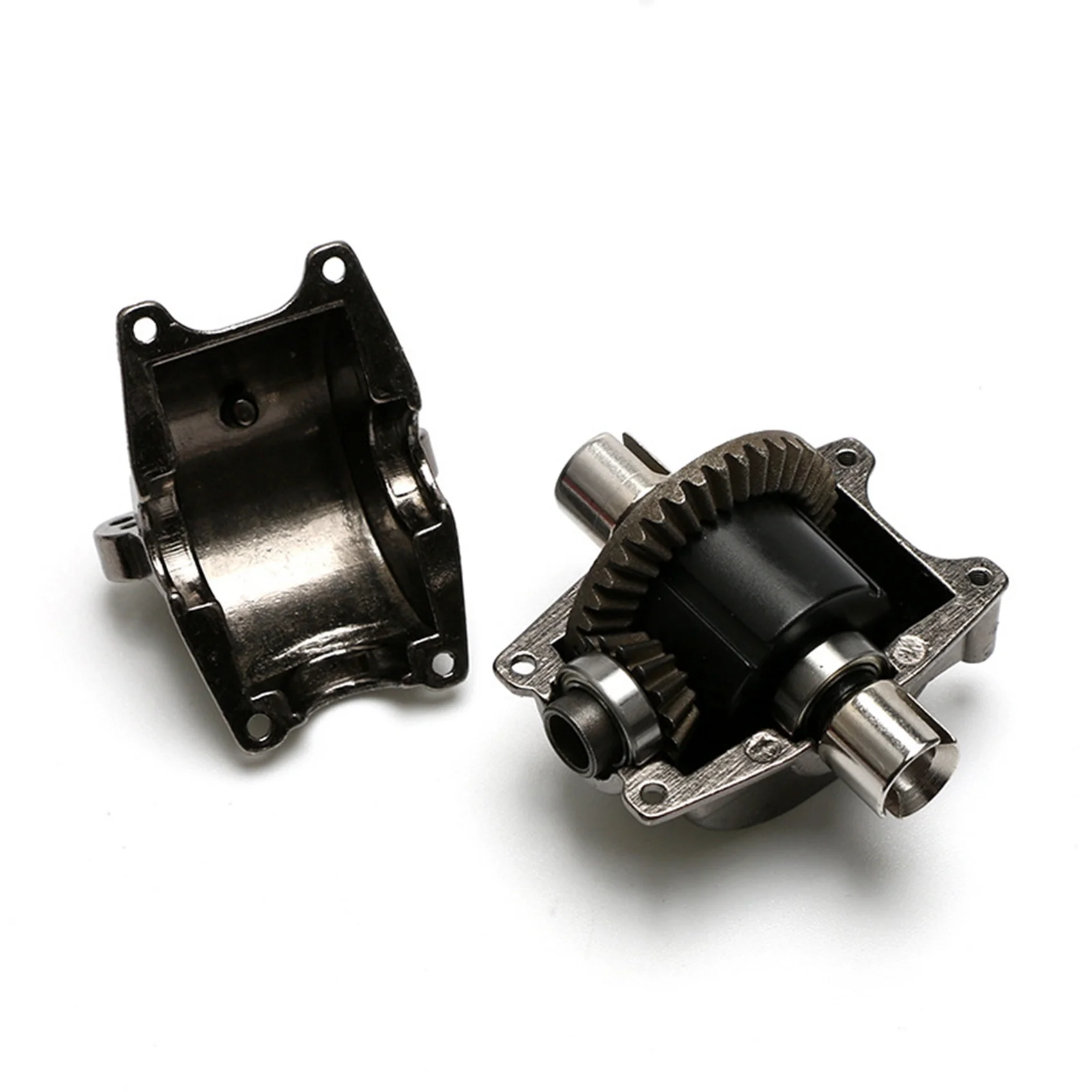 B05C-2X RC Auto Upgrade Teil Aluminium Legierung Getriebe Shell Mit Metall Getriebe Differential A949-12 Für Wltoys 1/18 Skala Modelle