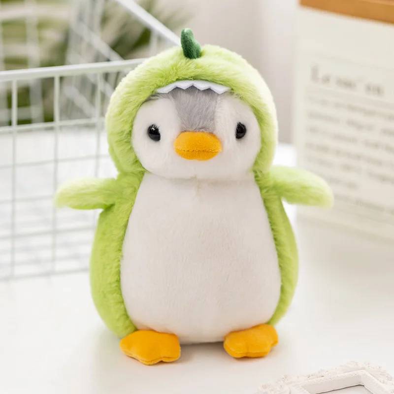 

Kawaii Penguin Plush Toys Soft Stuffed Penguin with Unicorn /Dinosaur/Rabbit Costume Toys For Baby Girls Birthday Gift Party