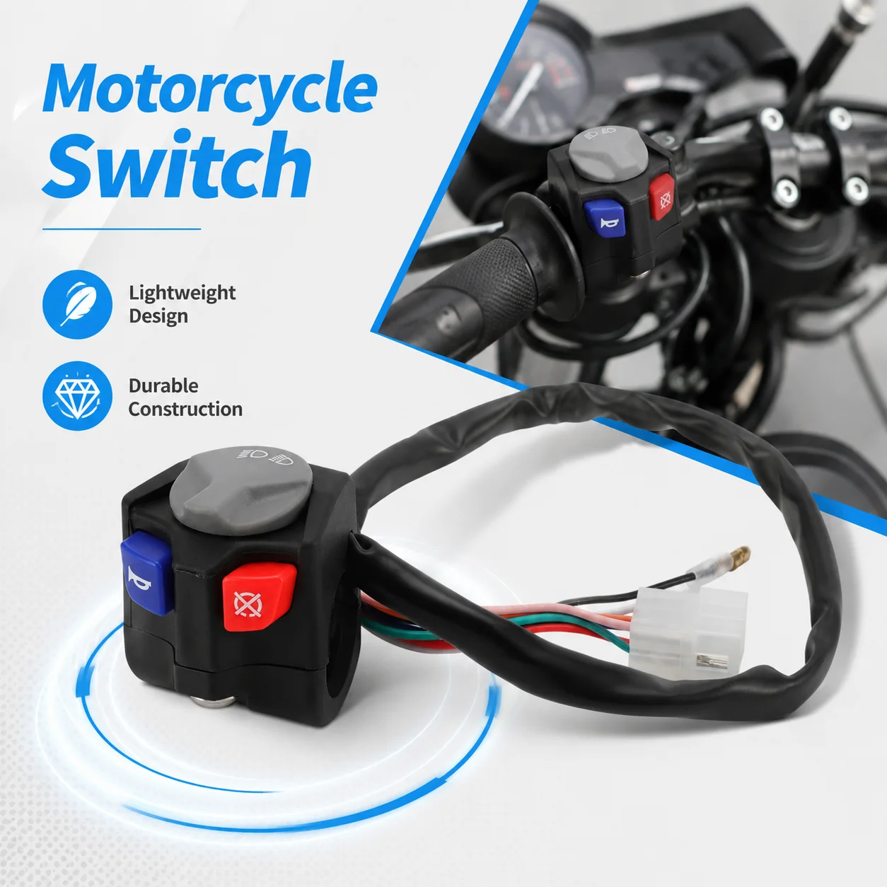 Interruptor de Partida Original para Motocicletas KTM EC EXC XCW EXCF SXC Super Enduro 125-530 e Husqvarna TE FE TX FX com Desligamento Elétrico