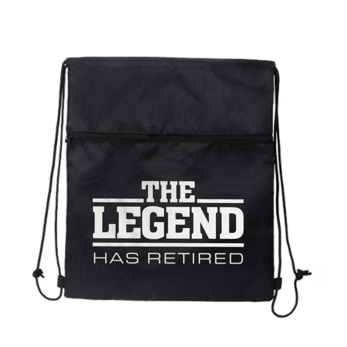 

Legend Retired Retirement Art Черная минималистичная уличная сумка на молнии на шнурке