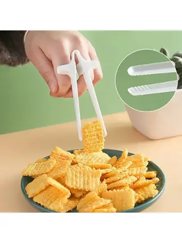 1PC Lazy Fingers Chopsticks - Hands-Free Snack And Game Clip-On Food Holder for Video Streaming No Dirty Hands Required