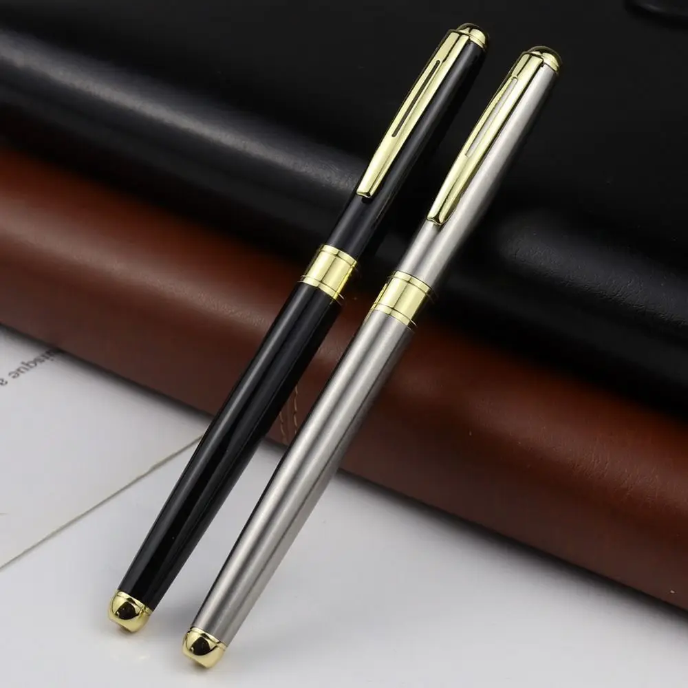 Durable Metal Ballpoint Pen Replaceable Refill Gift Stationery Writing Pen Heavy-Weight Neutral Pen School Office