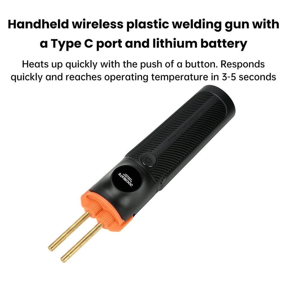  200PCS Needles Heat Stapler Bumper Repair Kits 5000mAh Cordless Plastic Welder Type-C Rechargeable Plastic Welding Machine 