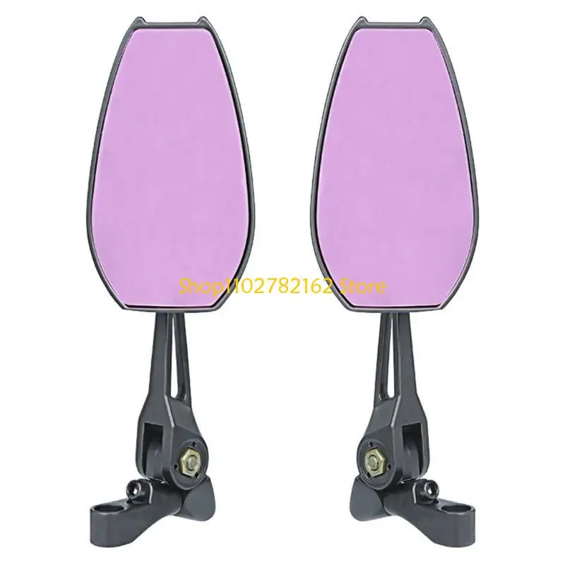 

547B Upgrades Anti Glares Reflective Mirrors Modern Designs Motorcycle Mirrors Rearview Glass Pair for Motorcycles & Bikes