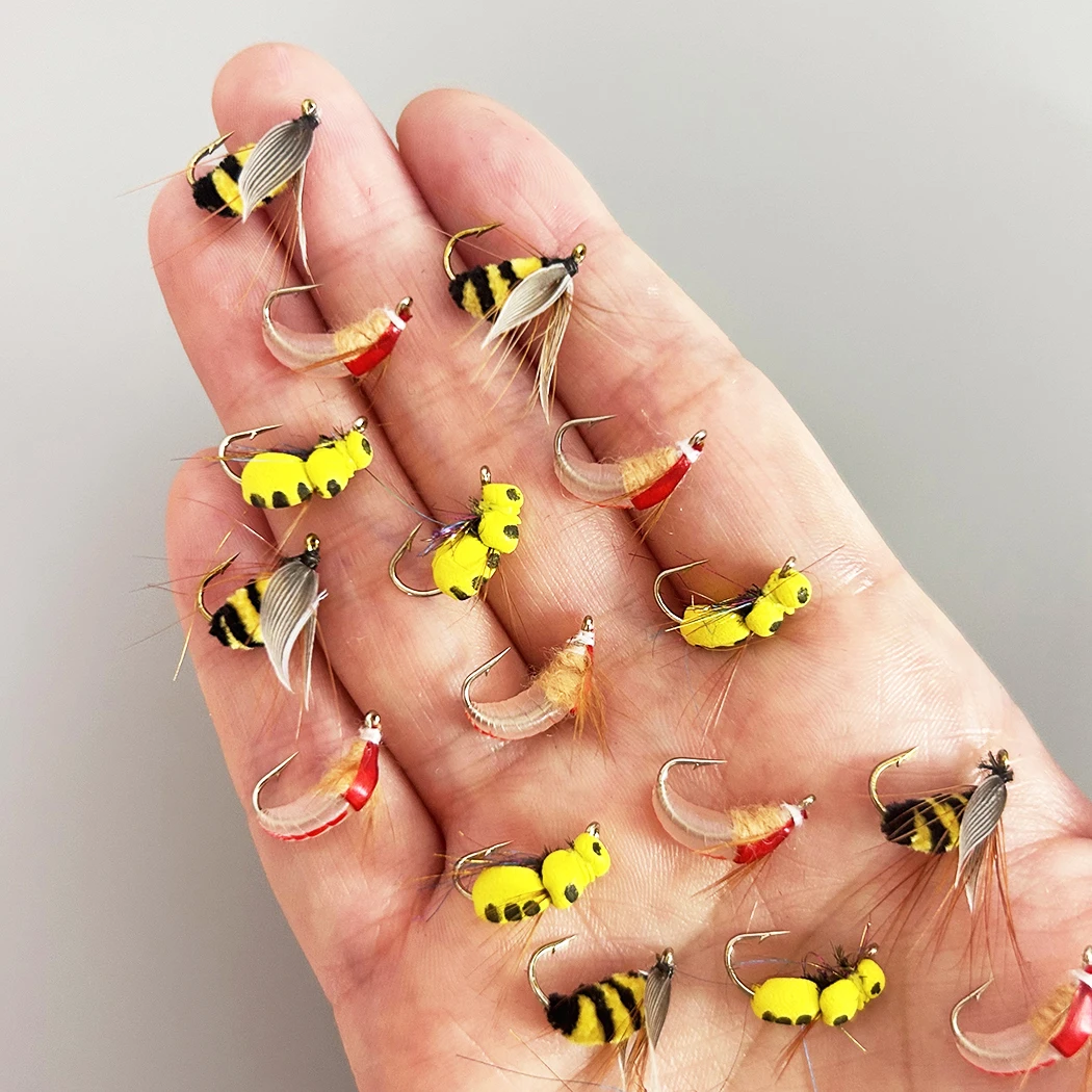 30Pcs/Box 3 Mixed Styles Fly F - Fishing Hook Size review and price