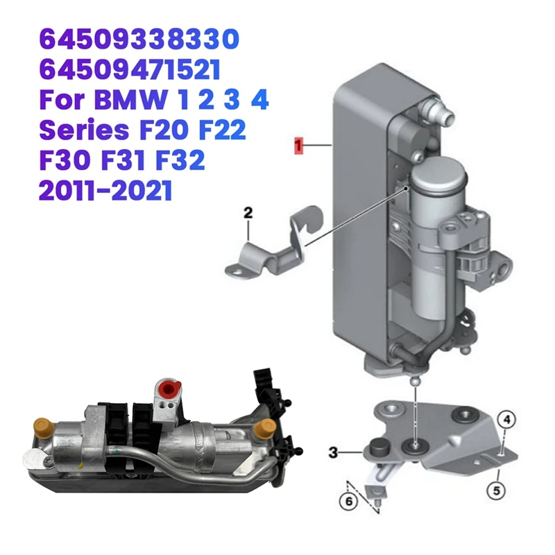 

Car Air Condtioning Condenser 64509338330 For BMW 1 2 3 4 Series F20 F22 F30 F31 F32 2011-2021 64509471521 AC Cooler Accessories