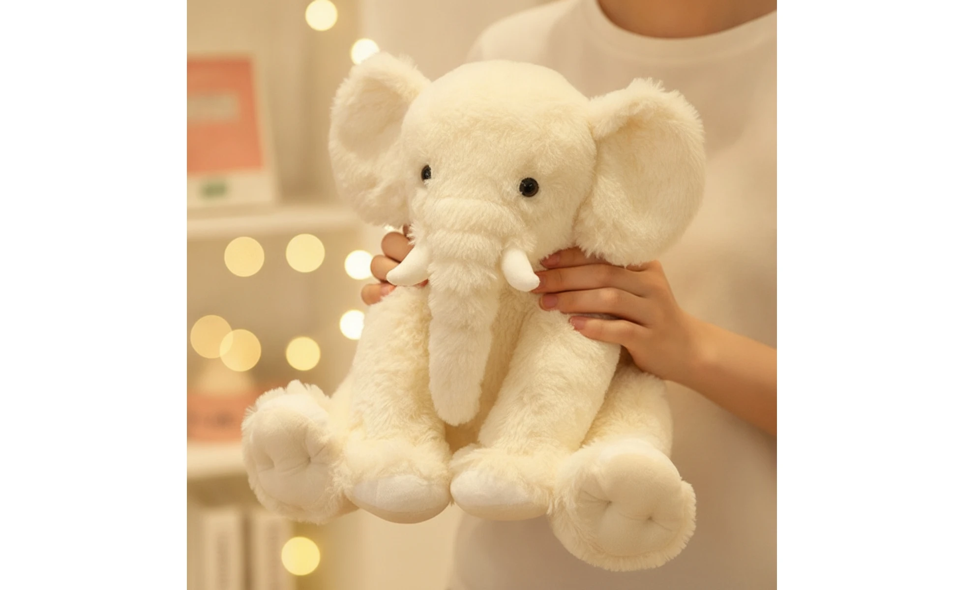 Elephant Stuffed Animal Soft Stuffed Elephant Cuddly Cute for Children, Nursery, Bedroom