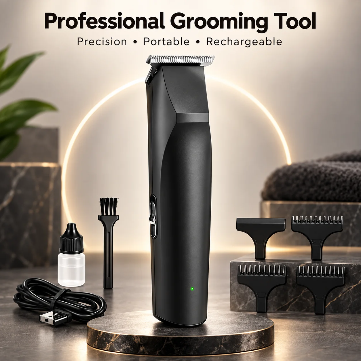 Men'S Grooming Tonic - Professional Electric Hair Clipper Powerful Cordless