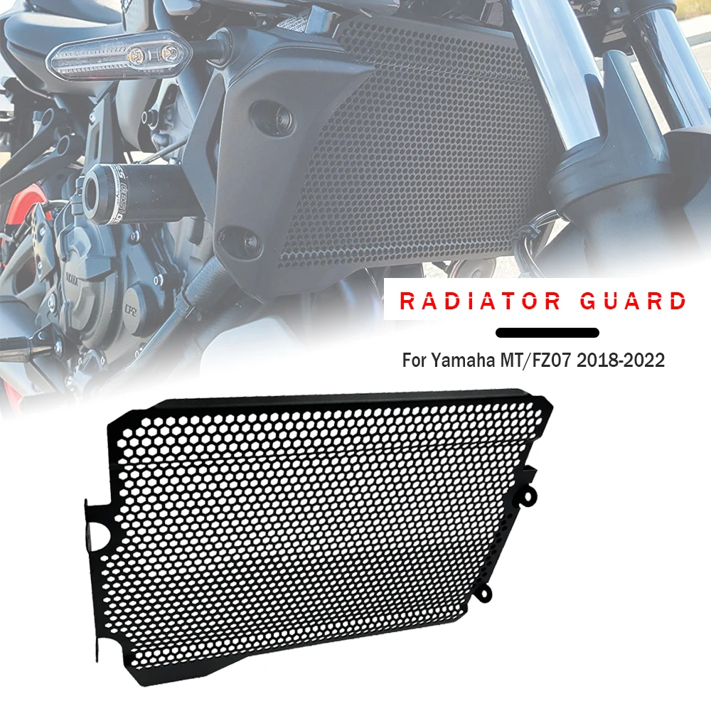 Motorcycle Accessories For Yamaha MT07 FZ07 2022 2021 2020 2019 2018 Radiator Grille Guard Cover Fuel Tank Protection Net