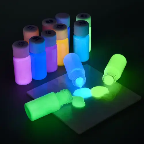 오래 지속되는 형광 안료, 자동 발광 아크릴 페인트, 아트워크 파티 용품, 20g/30g 병