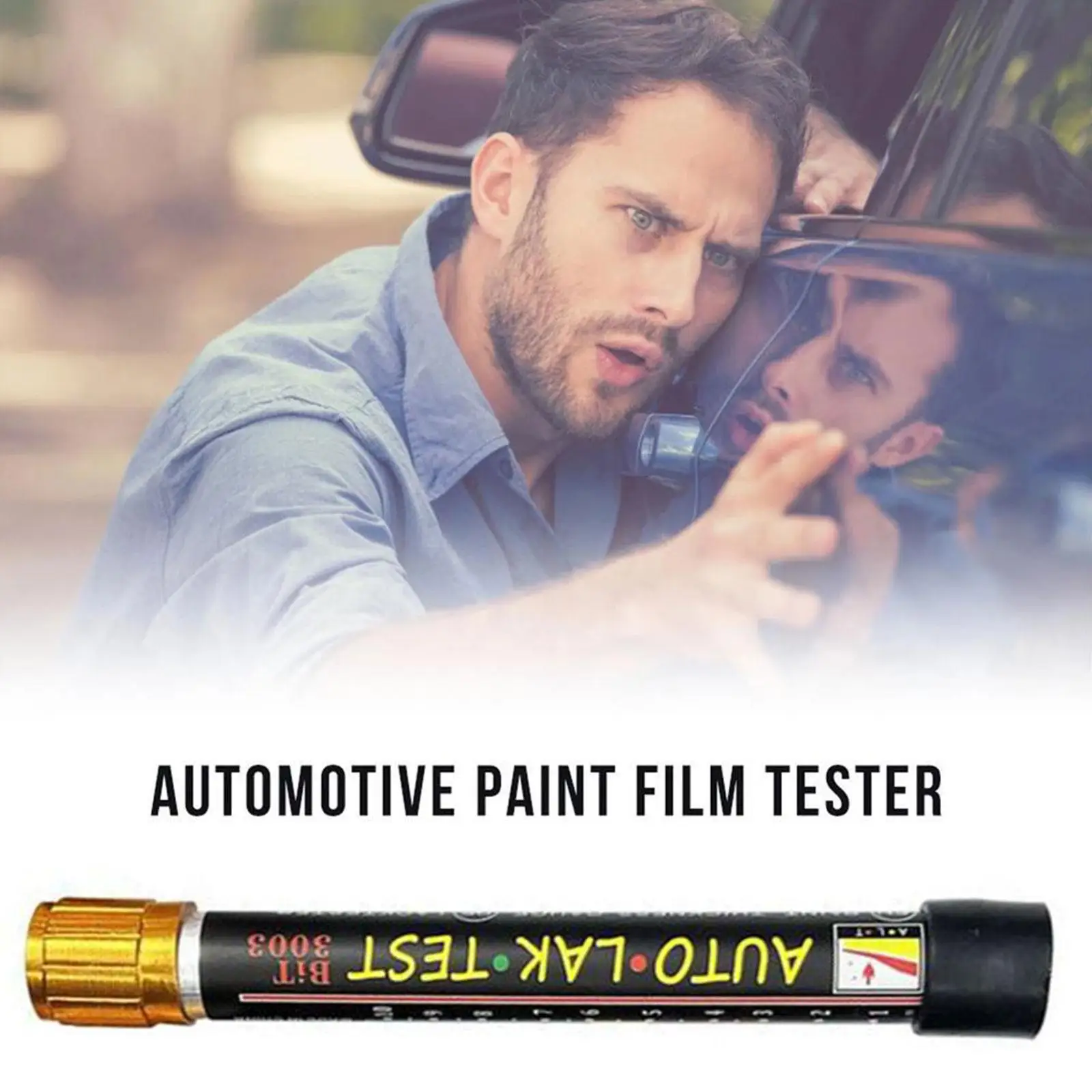 Magnetic Car Paint Thickness Tester Pen Bit 3003 Auto Body Damage Crash Check Test Meter Gauge Waterproof Used Car Purchase Tool