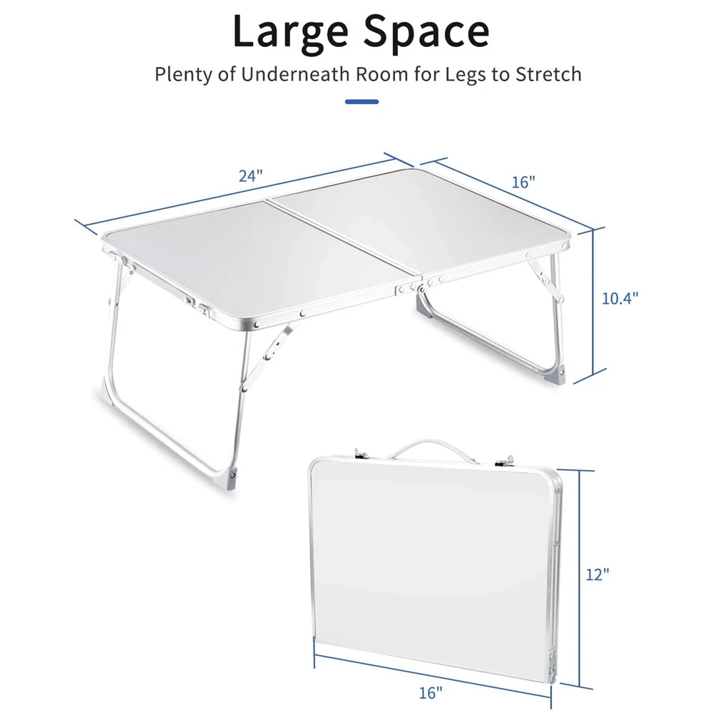 Laptop Bed Desk,Foldable Lap Table,Portable Study Table,Laptop Desk/Stand for Bed,Lightweight Table for Breakfast/Picnic/Drawing