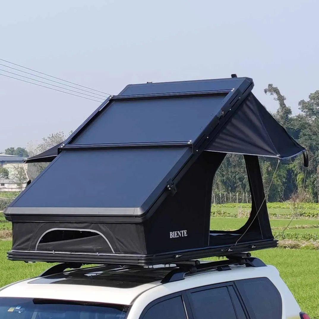 

Off-Road Vehicle 4x4 Hard Shell Roof Tent Camper Flip Roof Tent with Rain Cover Roof Tent Hard Shell