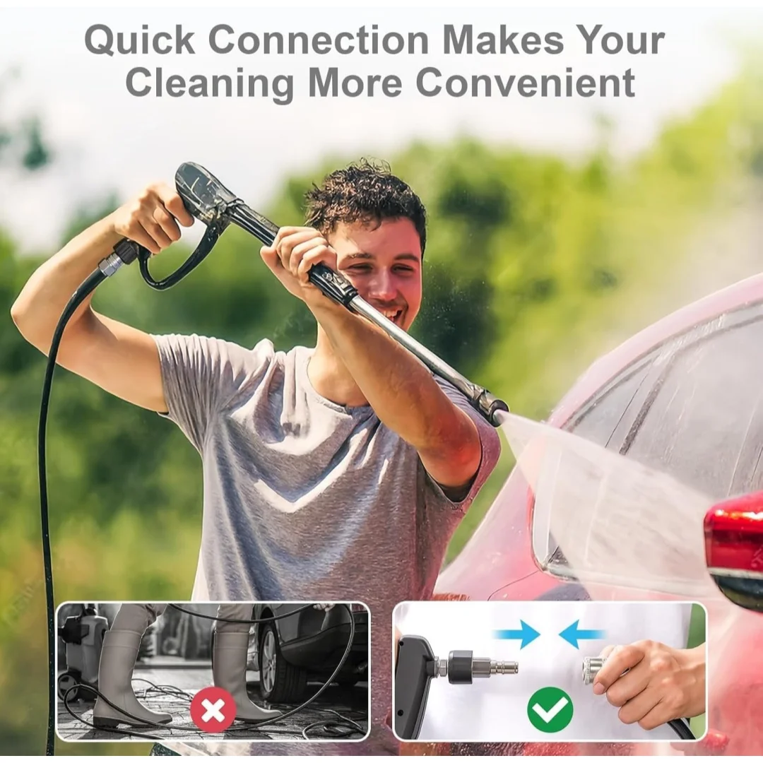Various 3/8" Quick Connecter Plug Stainless Steel 4500 PSI Car Wash Gun Adaptors Car Wash Gun Adaptor image 4