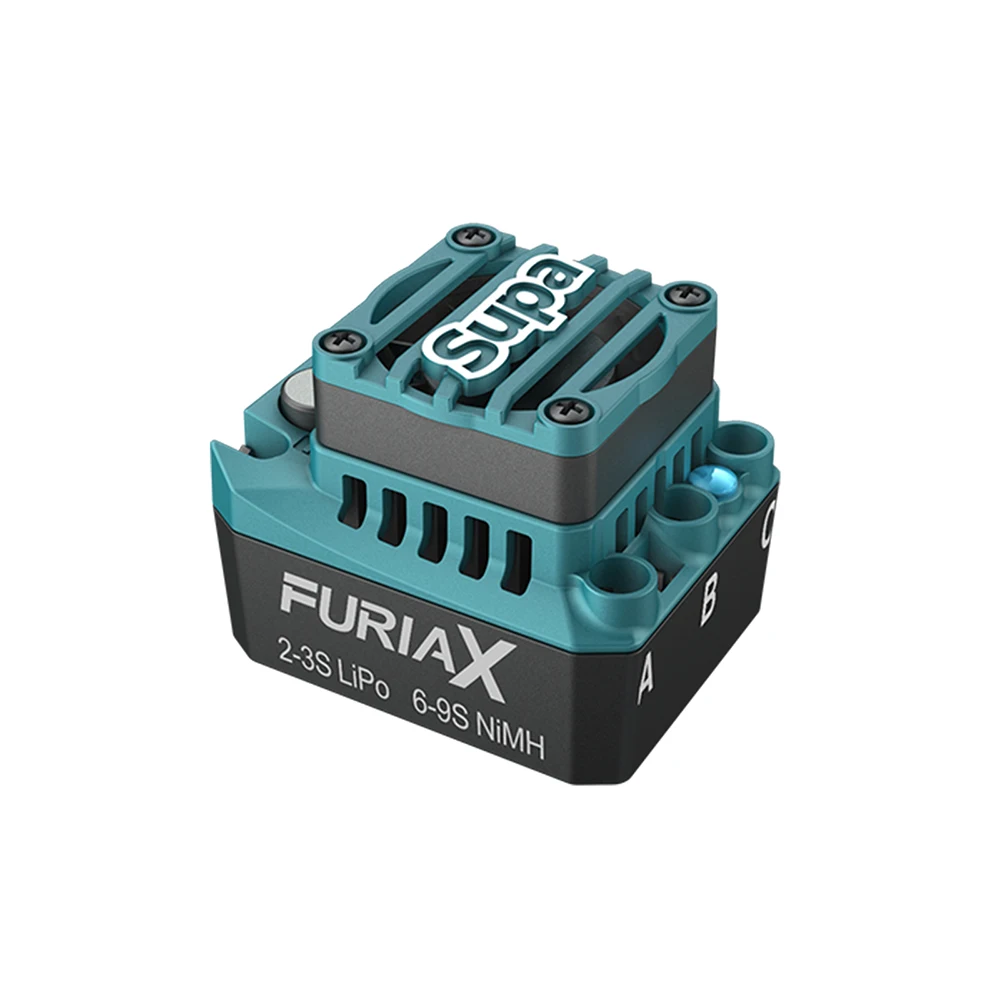 

Бесщеточный мотор-регулятор FuriaX Supa 3650 (60A ESC, 2-3S LiPo, вал 3.175 мм) для моделей 1/10 Touring, Buggy, Short Course Truck