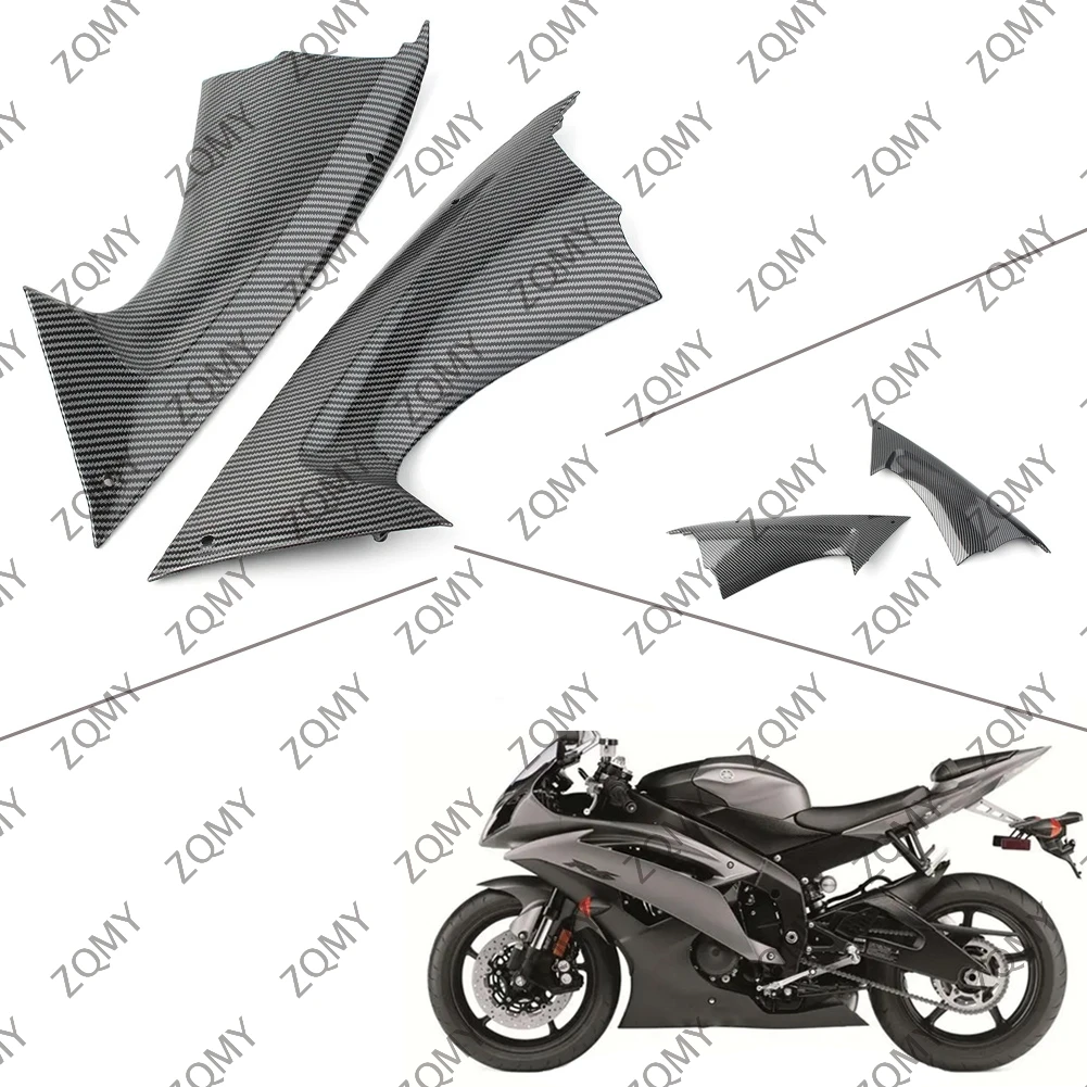 YZF-R6 08-16 Side Air Duct Cover Fairing Parts 2Pcs For Yamaha YZF R6 2008 2009 2010 2011 2012 2013 2014 2015 2016 Carbon ABS