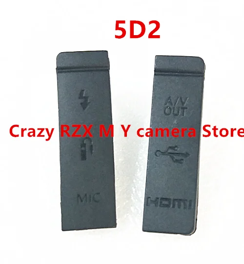 New For Canon 5D 5D2 5D3 5D4 6D 7D 40D 50D 70D 400D 650D EOS R USB Rubber Cover Cap