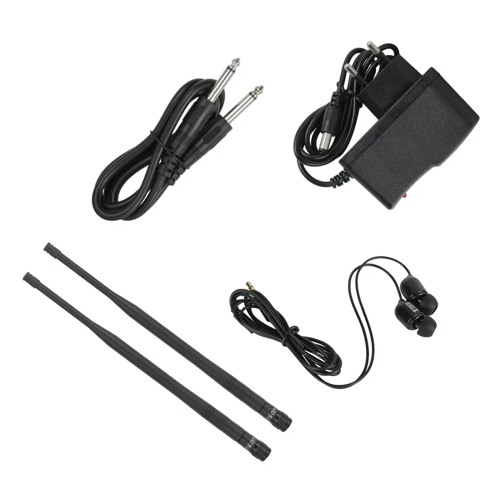 Sistema intrauditivo de 8 receptores de alta calidad con micrófono inalámbrico para uso en escenario