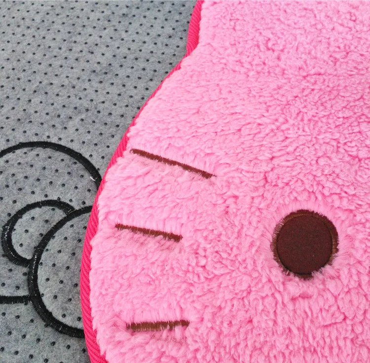 Hello Kitty Designer Plush Rug Soft Doormat Floor Mat Carpet Home Living Bath Room Anti Slip Imitation Cashmere Pink White Color