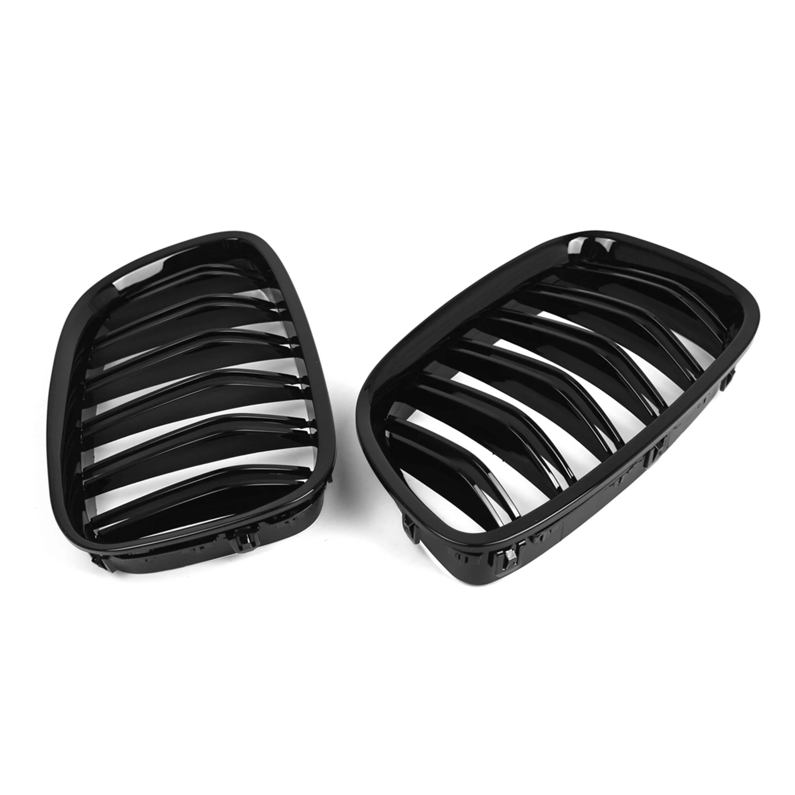 

1 Pair Front Kidney Grilles - Compatible with BMW 5 Series GT F07 2009-2017 - Replaces OEM 51137200169 & 51137200170