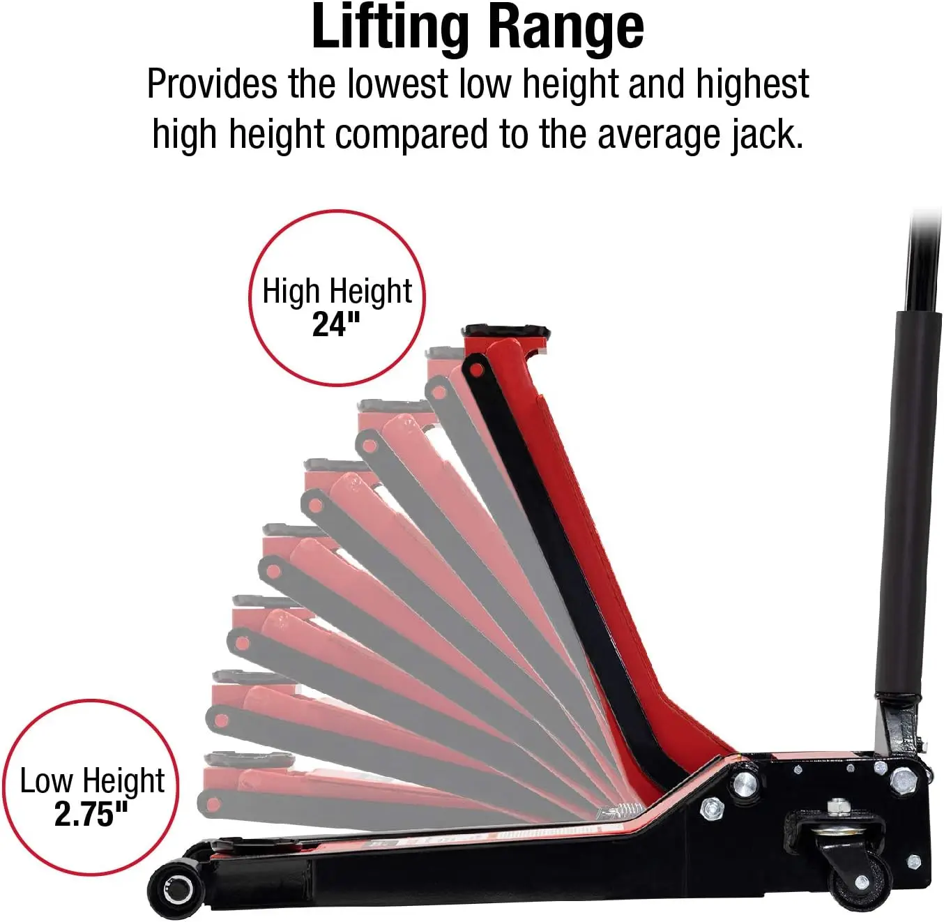 2 Ton Low Rider Steel Service Jack