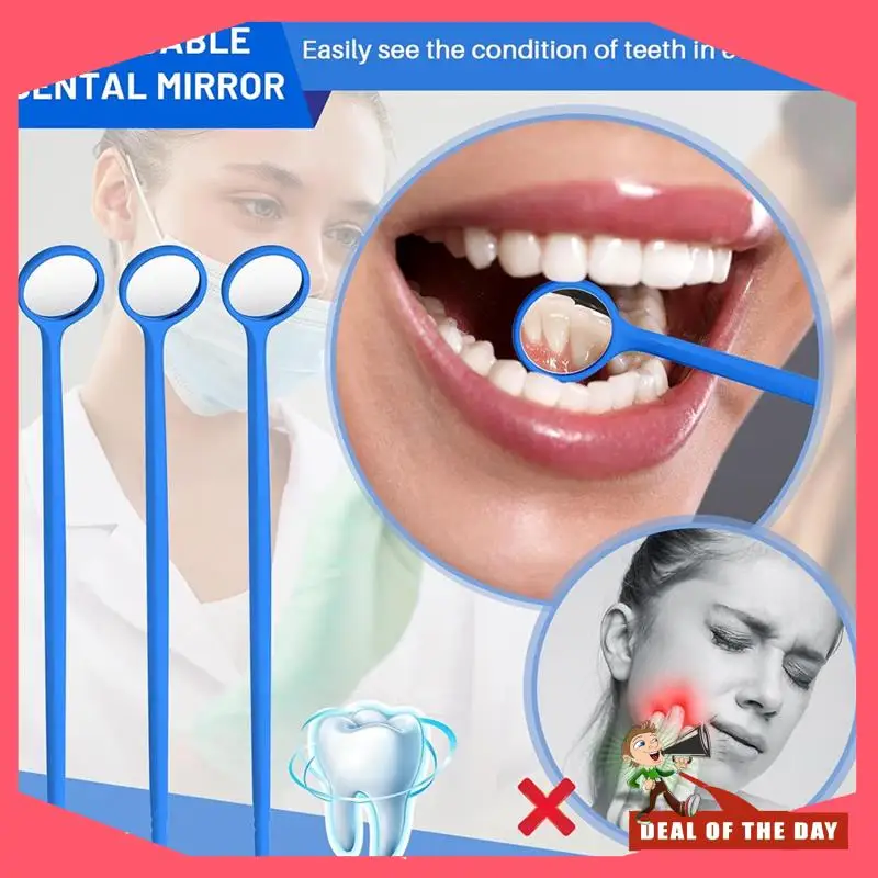 Consegna in 24 ore Specchio monouso da 300 pezzi Specchio per bocca antiappannamento Specchio confezionato singolarmente per denti orali