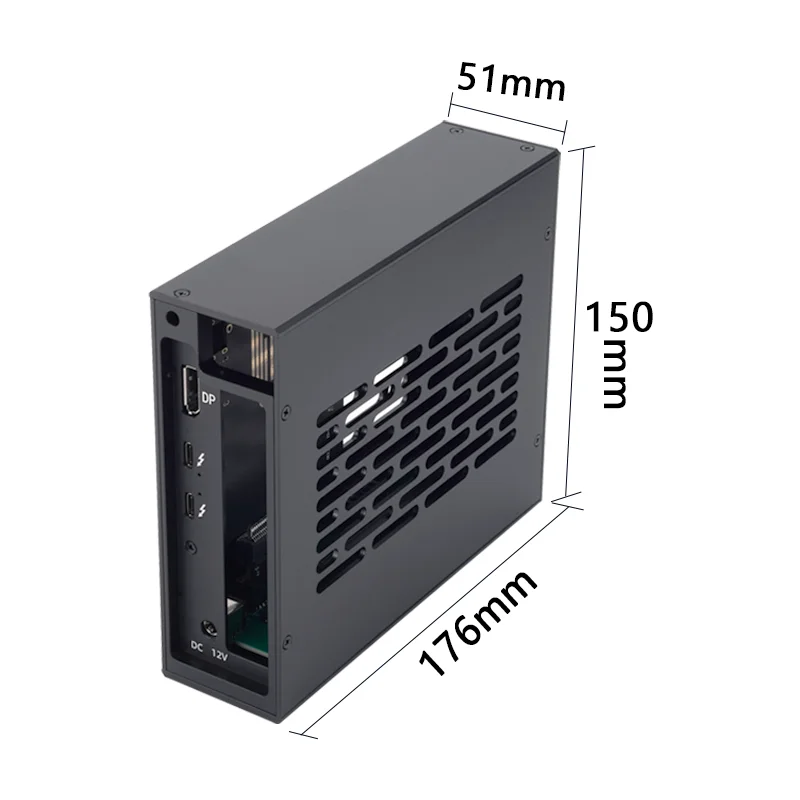 thunderbolt 3/4 to PCIE 3.0 x 16 PCI-E Expansion box Mini graphics dock stand by Audio card Video card  JHL7440