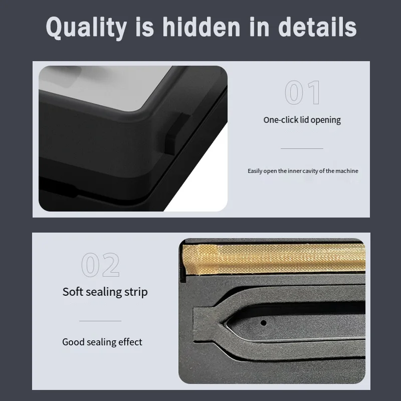 آلة الختم فراغ الختم لتخزين المواد الغذائية 60Kpa شفط كبير سريع فراغ التلقائي بالكامل آلة ختم البلاستيك الغذاء