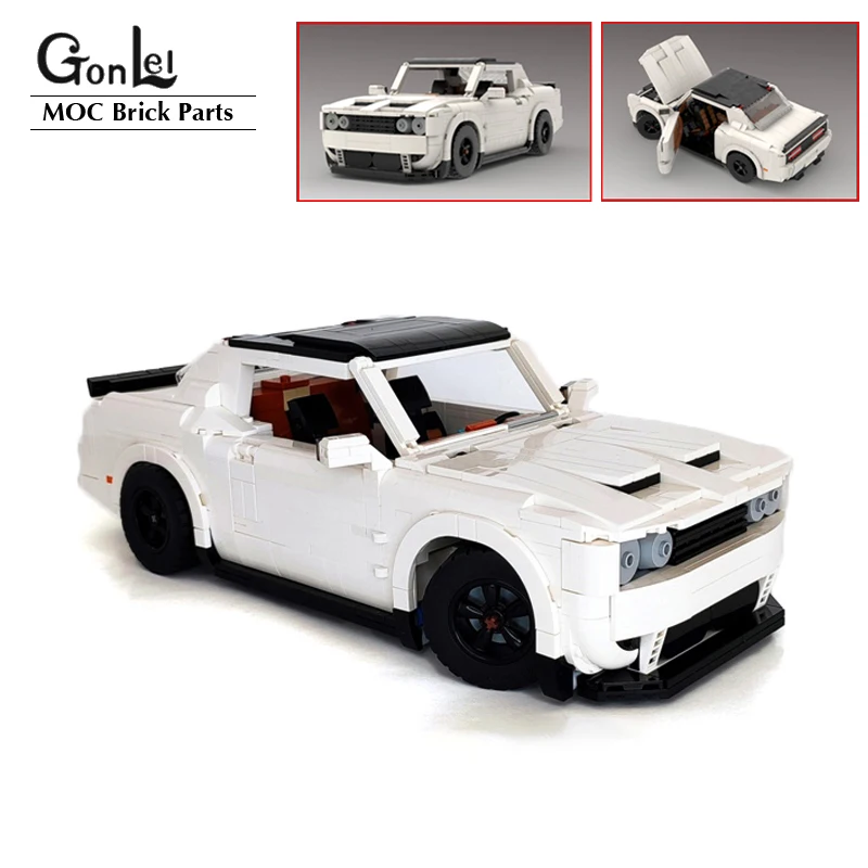 new-1245pcs-parts-creative-expert-moc-dodge-challenger-srt-building-blocks-sports-cars-model-diy-bricks-toys-gifts-for-kids